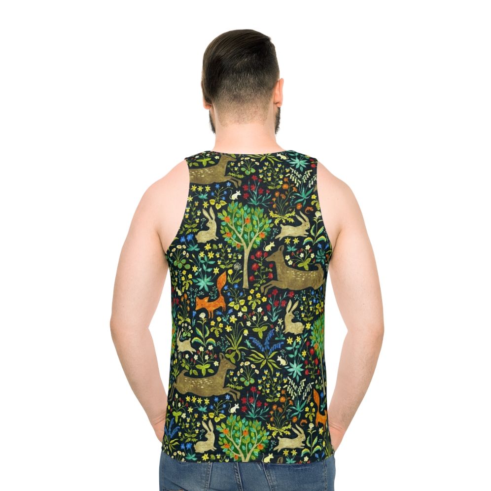 Medieval Unisex Tank Top with Nature and Animal Design