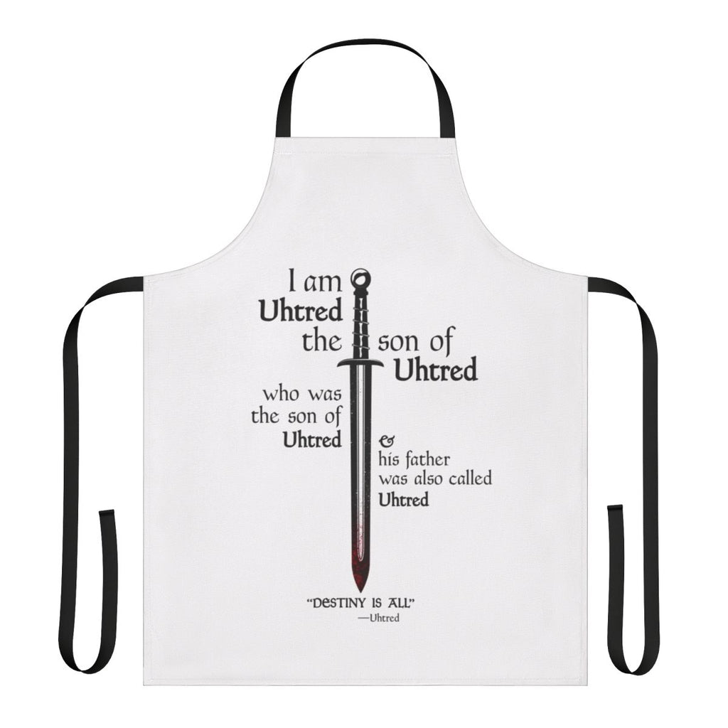 Medieval warrior apron featuring Uhtred of Bebbanburg from the TV series The Last Kingdom