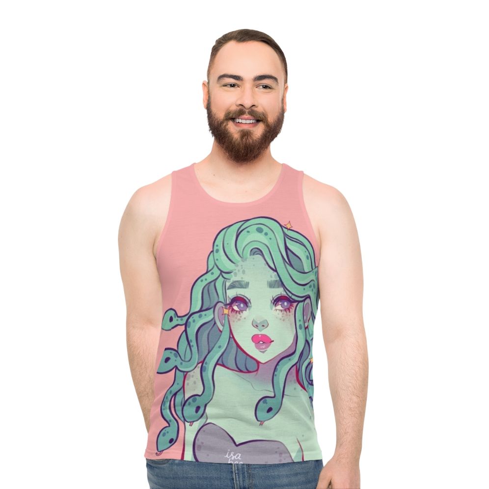 Medusa-inspired aesthetic unisex tank top
