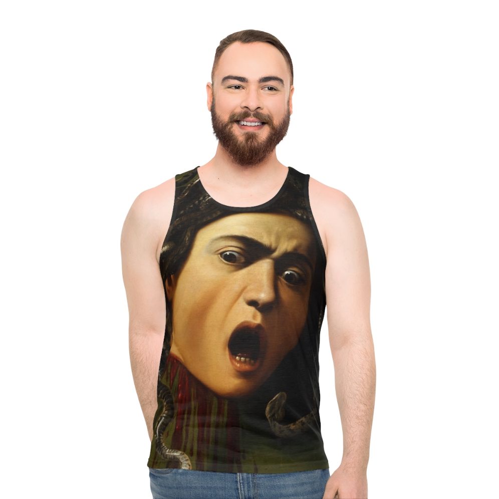 Medusa by Caravaggio Unisex Renaissance Tank Top