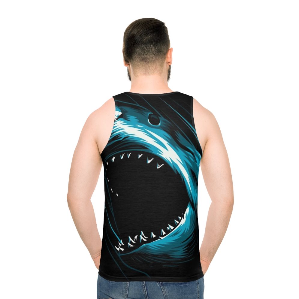 Megalodon shark attack unisex summer tank top