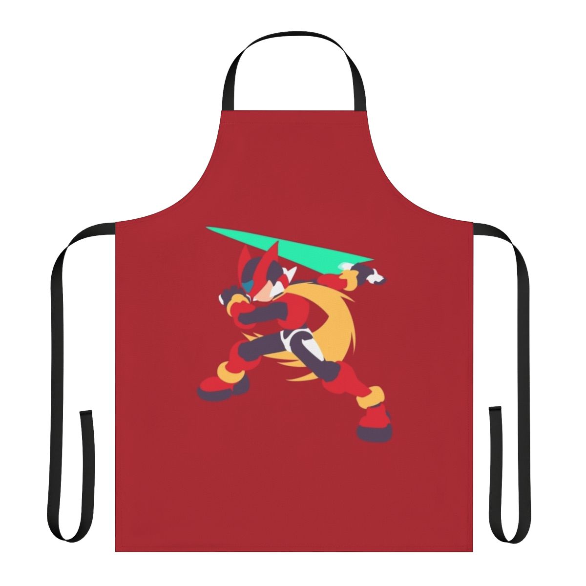 Megaman Zero Inspired Apron with Iconic Character and Branding