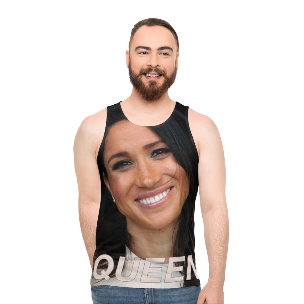 Meghan Markle Queen Elizabeth II Unisex Tank Top