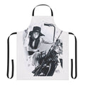 Meiko Kaji inspired apron featuring the iconic lady snowblood/shurayukihime design