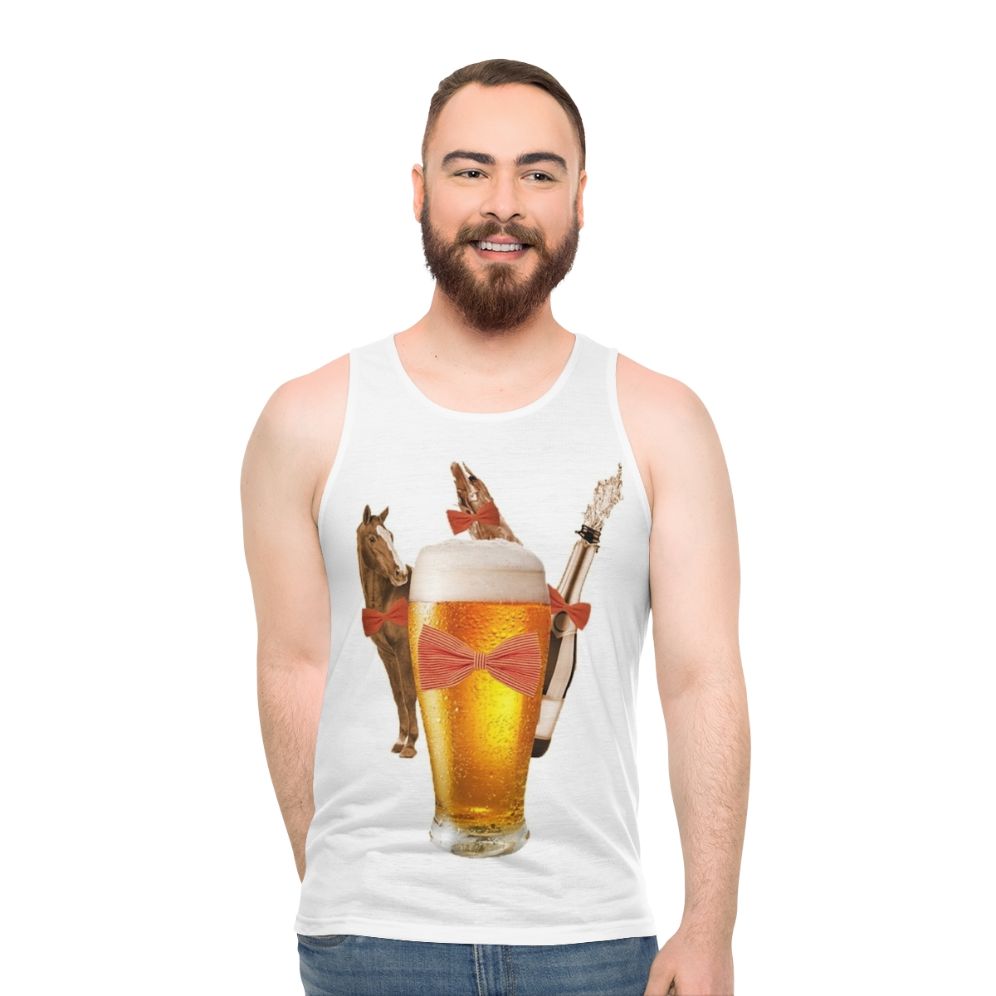 Melbourne Cup Unisex Horse Racing Tank Top