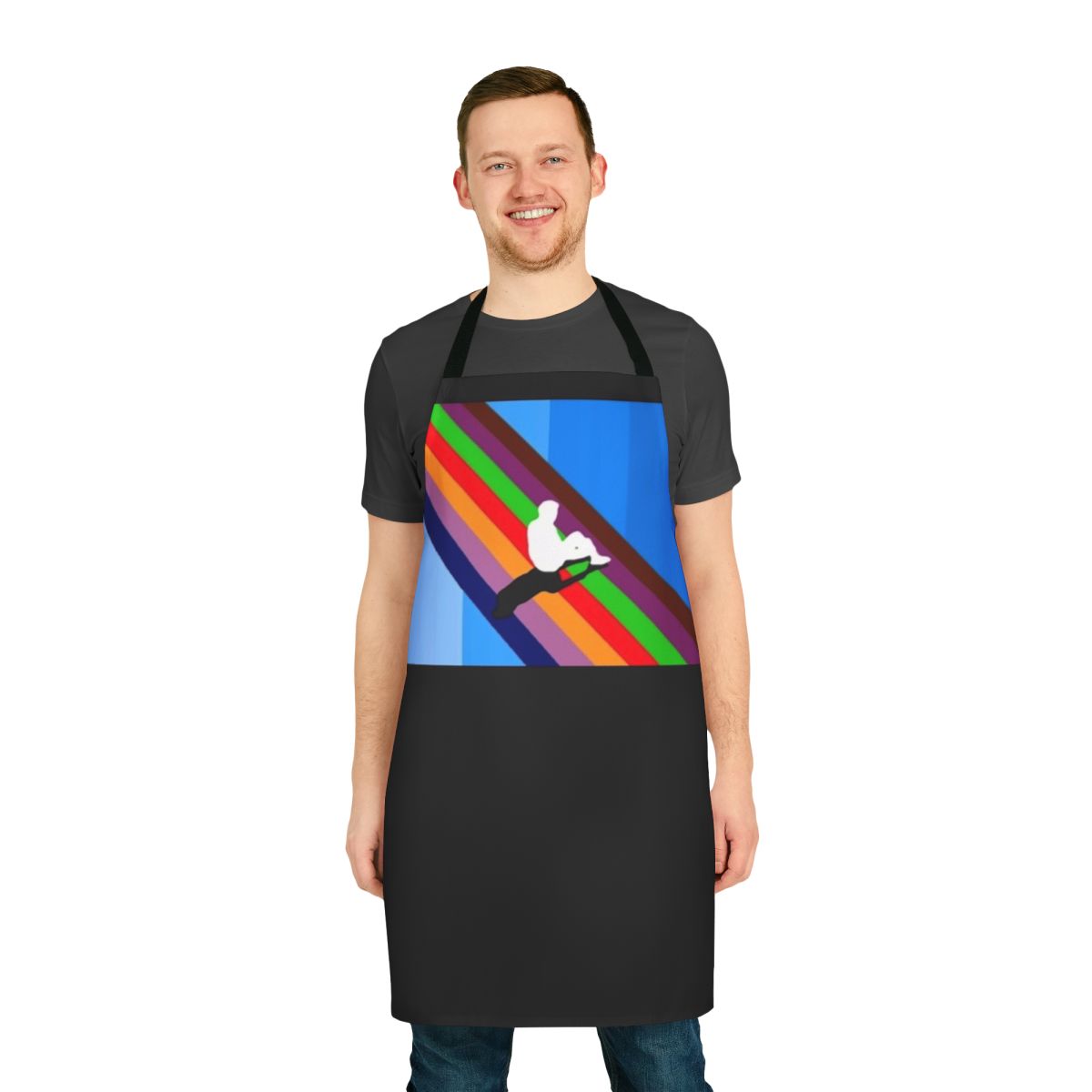 Melodic Blue-Inspired Apron - Rap, Hip Hop, and Music Fans