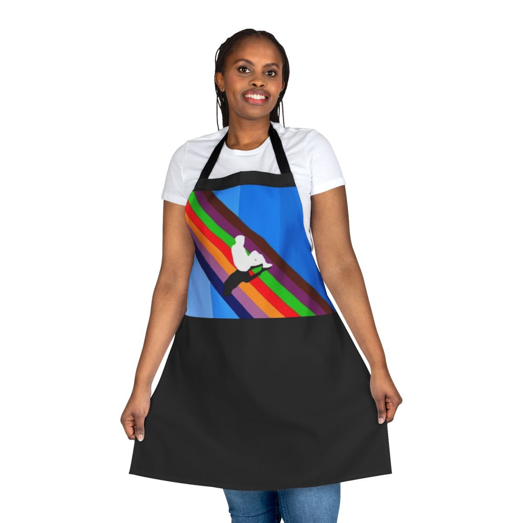 Melodic Blue-Inspired Apron - Rap, Hip Hop, and Music Fans