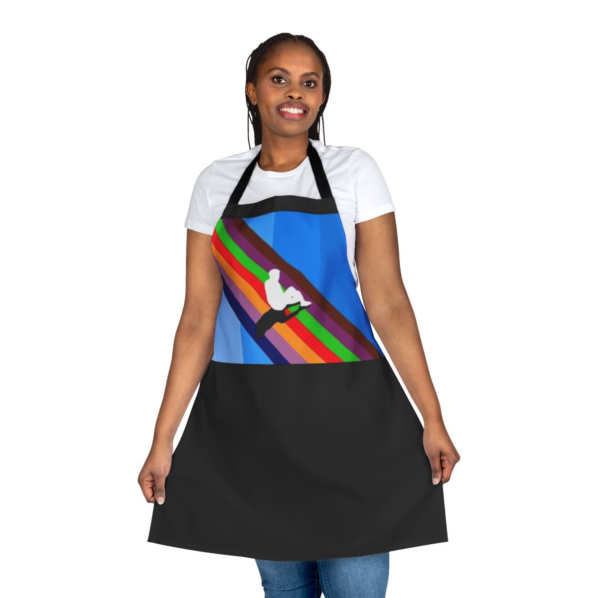 Melodic Blue-Inspired Apron - Rap, Hip Hop, and Music Fans