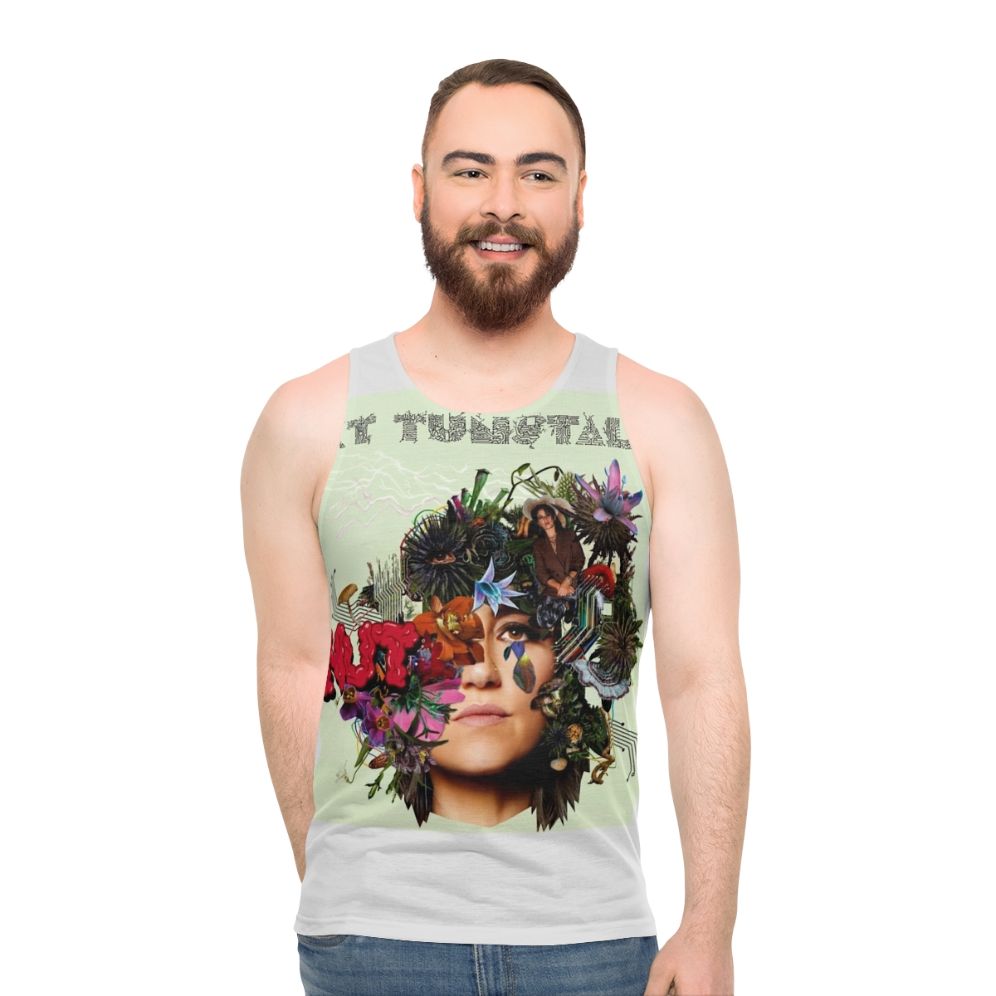 Unisex music lover's tank top with a music-inspired design