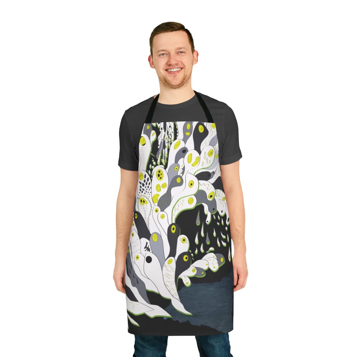 Melt Banana inspired noise-themed apron