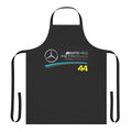 Formula 1 racing-inspired apron featuring Mercedes-AMG branding and Hamilton's number 44