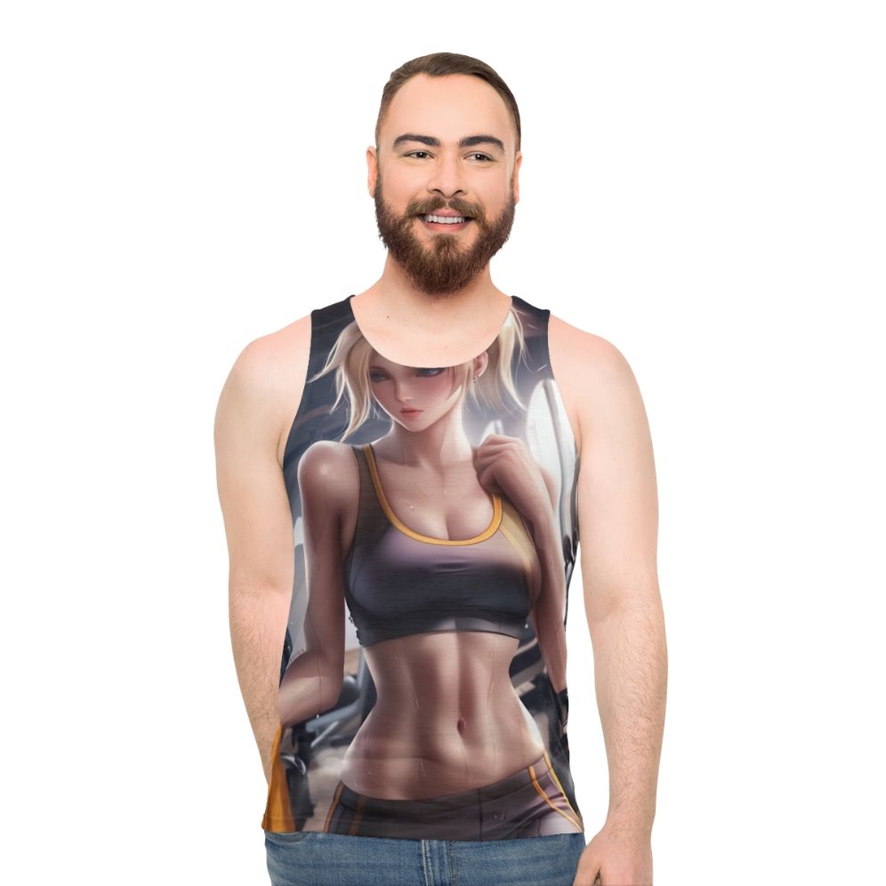 Mercy Unisex Tank Top for Fitness and Gaming