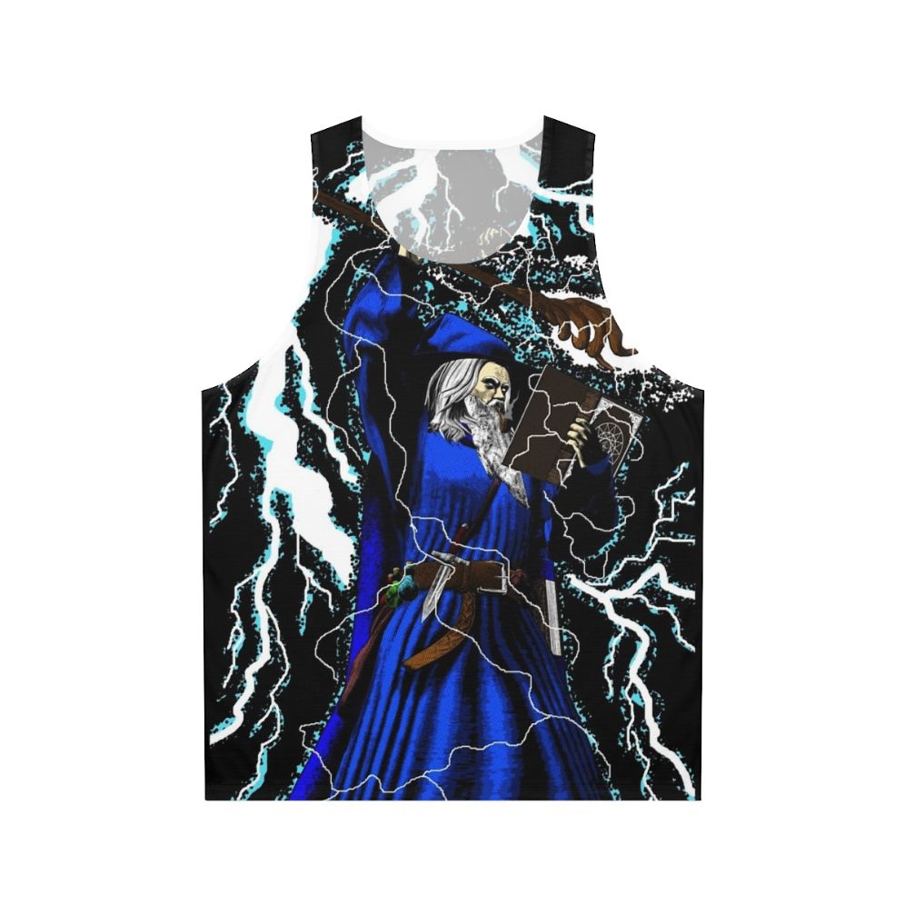 Merlin fantasy wizard unisex tank top