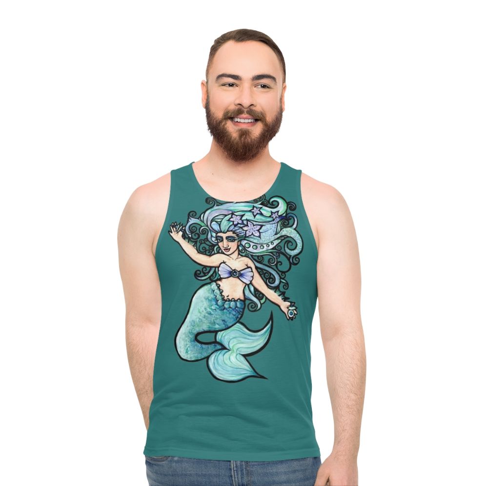 Mermaid inspired belly dance unisex tank top