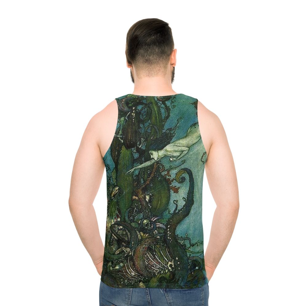 Mermaid Tank Top Inspired by Edmund Dulac's Vintage Illustration