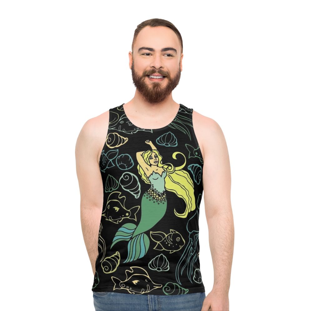 Mermaid in the Ocean Unisex Tank Top