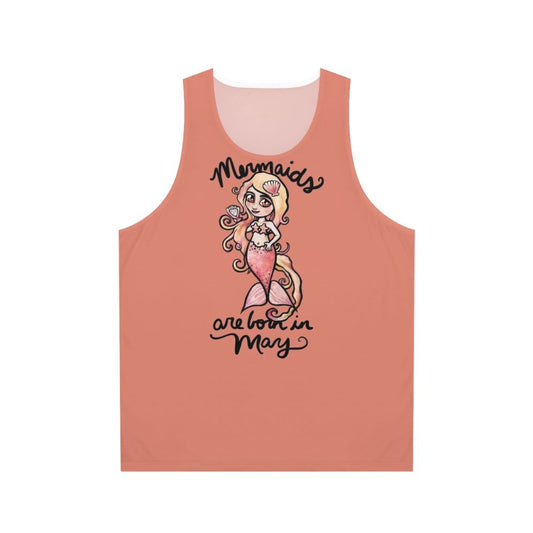 Mermaid unisex tank top for May birthdays