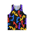Mermaid pattern unisex tank top