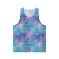 Mermaid scale glitter pattern seamless unisex tank top