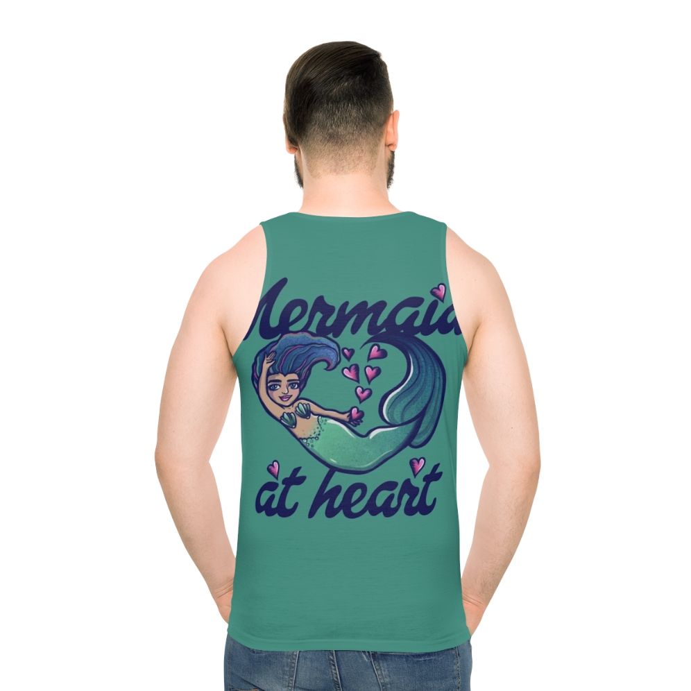 Mermaid-themed unisex tank top
