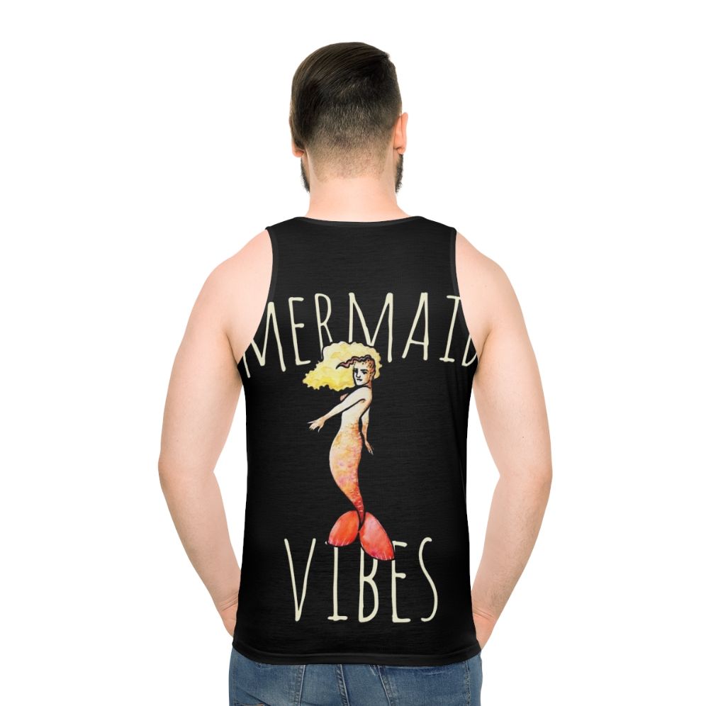 Mermaid-themed unisex tank top for summer