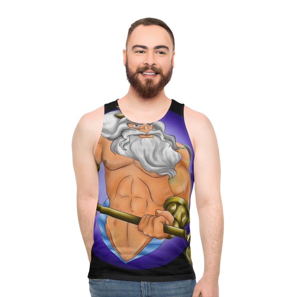 Merman King Triton Unisex Tank Top