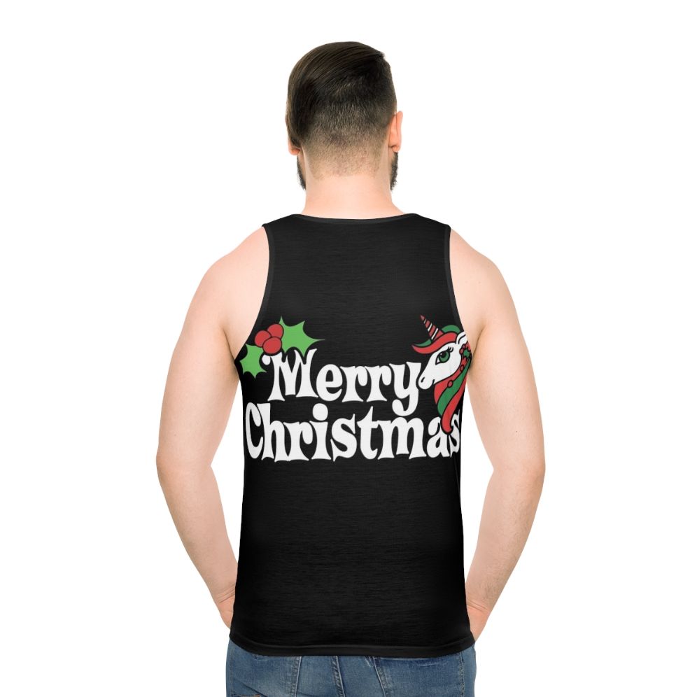 Merry Christmas Unicorn Unisex Tank Top