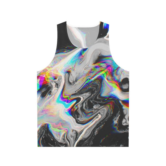 Unisex tank top with mesmerizing abstract art pattern
