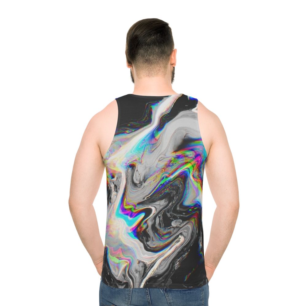 Unisex tank top with mesmerizing abstract art pattern