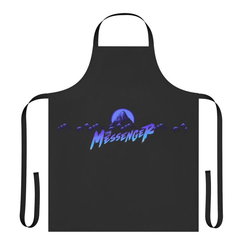 Messenger-Inspired Night Mountain Apron featuring the iconic title and star-filled night sky