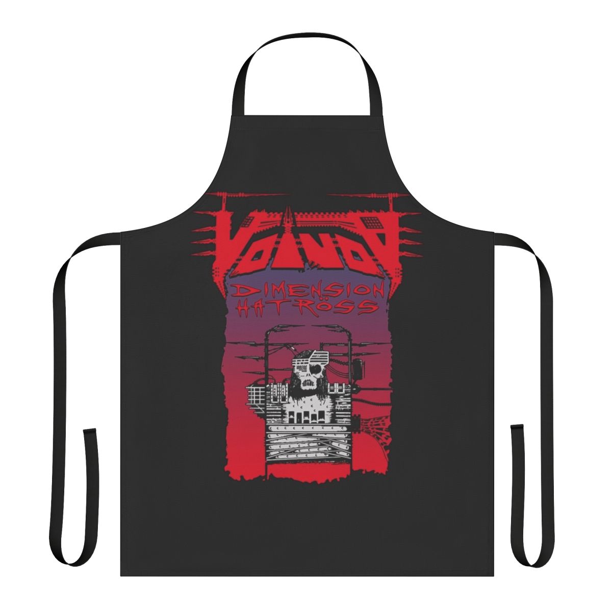 Dimension Hatross Voivod metal band inspired graphic design kitchen apron