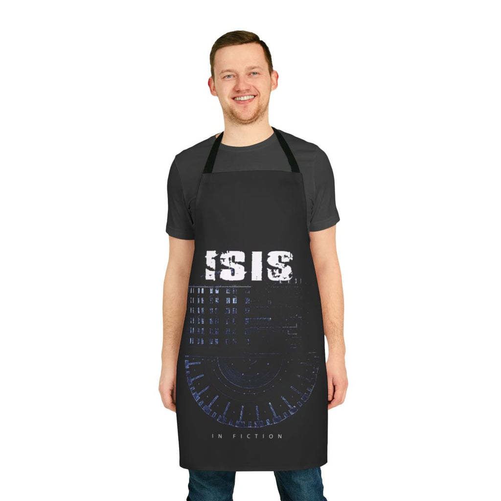 Metal music themed apron with hardcore band imagery