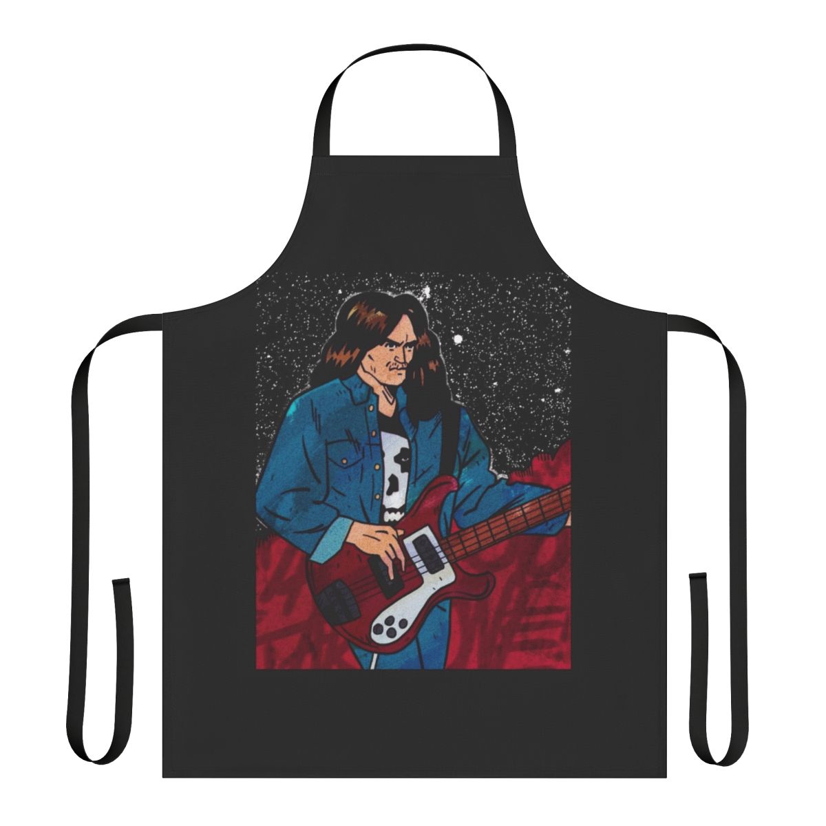 Metallica-Inspired Fan Apron featuring the band's iconic logo and imagery