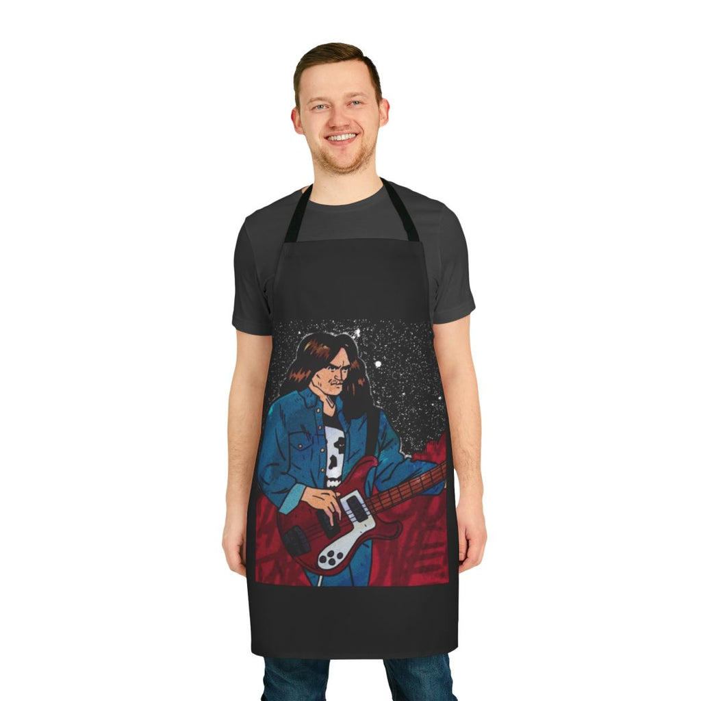 Metallica-Inspired Fan Apron featuring the band's iconic logo and imagery