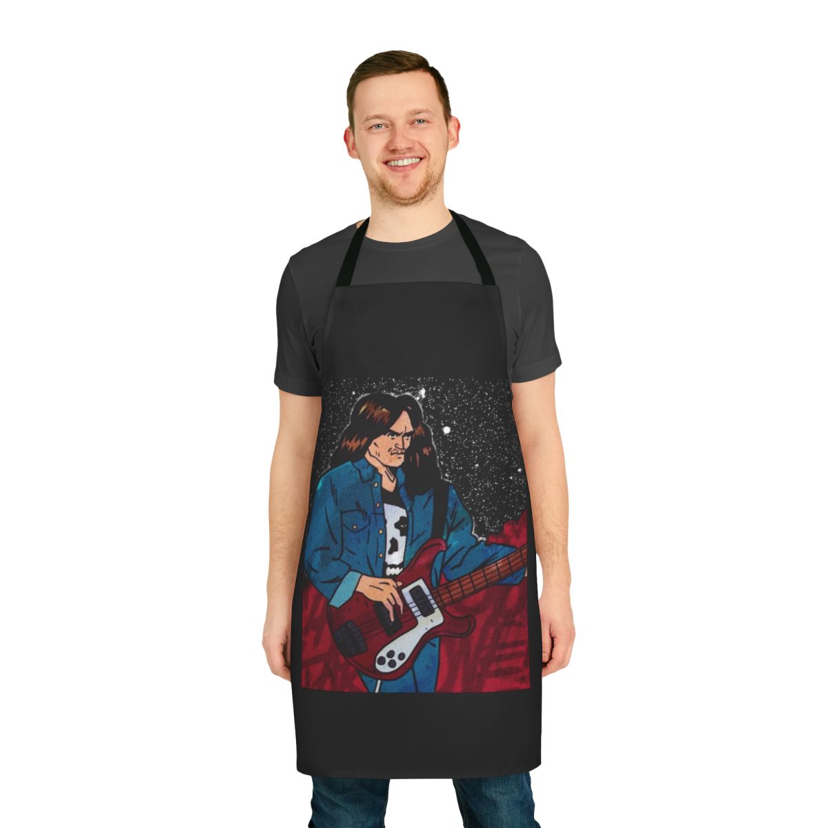 Metallica-Inspired Fan Apron featuring the band's iconic logo and imagery