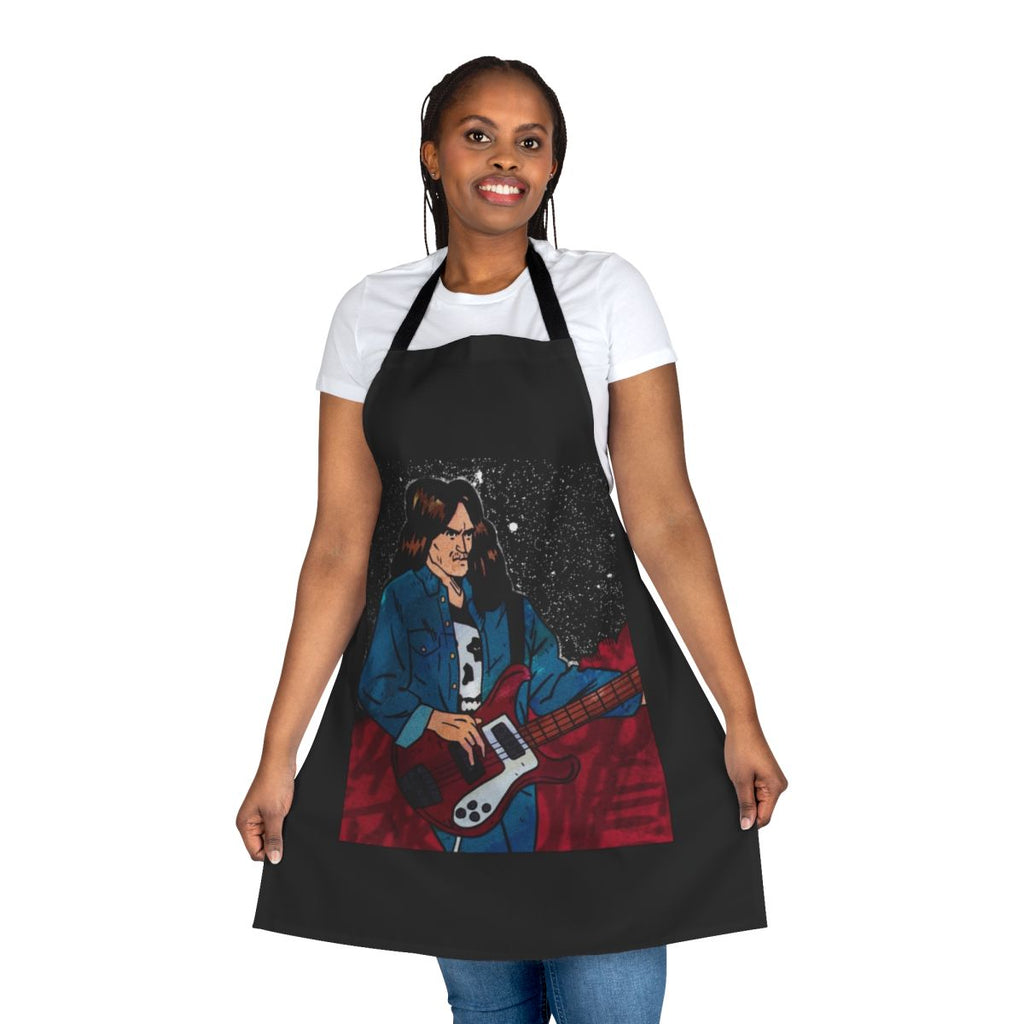 Metallica-Inspired Fan Apron featuring the band's iconic logo and imagery