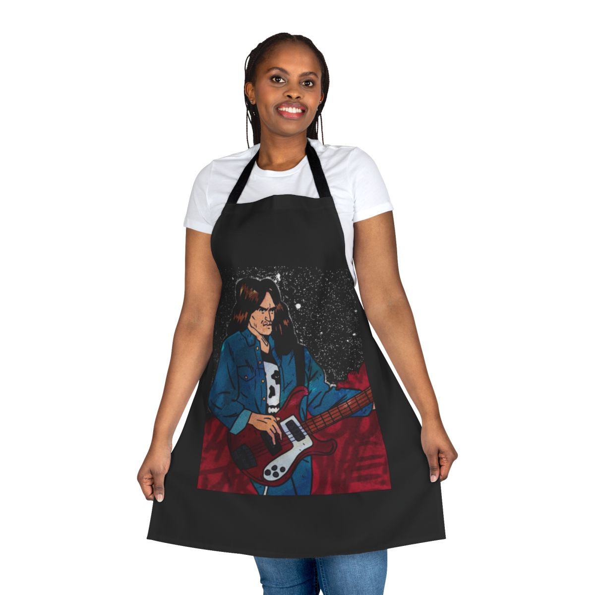 Metallica-Inspired Fan Apron featuring the band's iconic logo and imagery