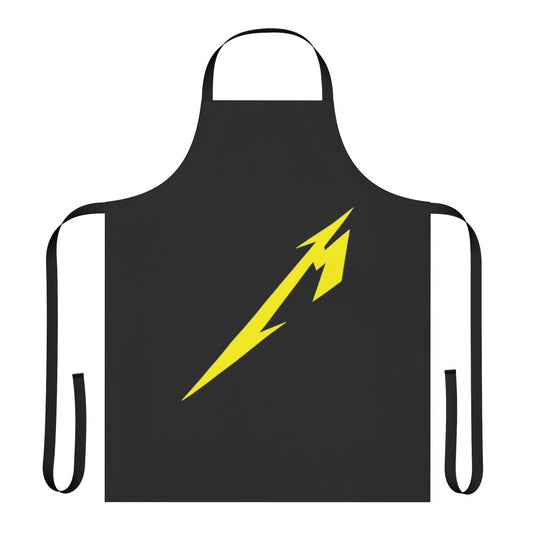 Metallica inspired metallic design apron for cooking and kitchen use