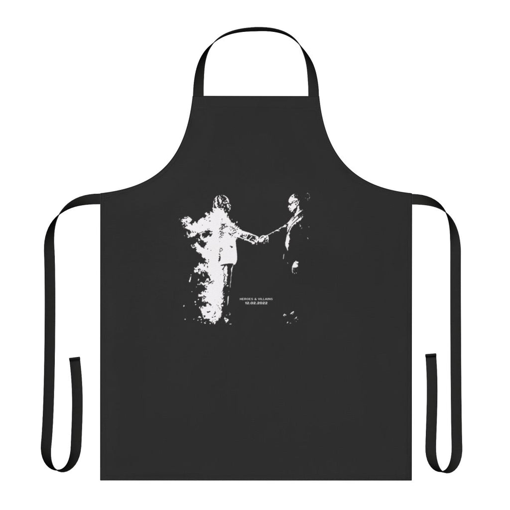 Metro Boomin-inspired apron featuring the "Heroes and Villains" design