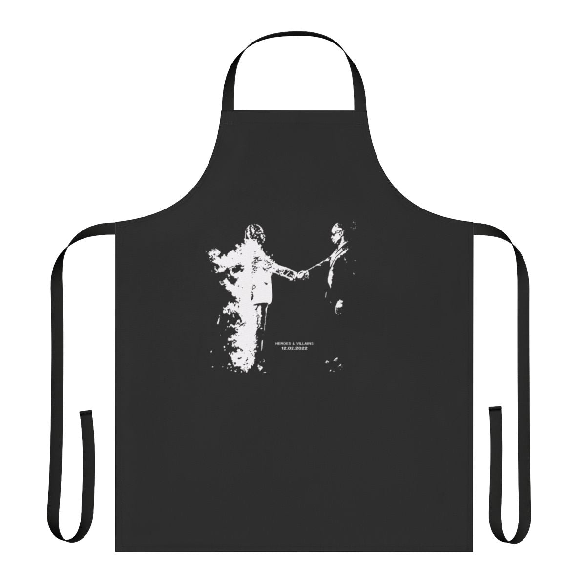 Metro Boomin-inspired apron featuring the "Heroes and Villains" design