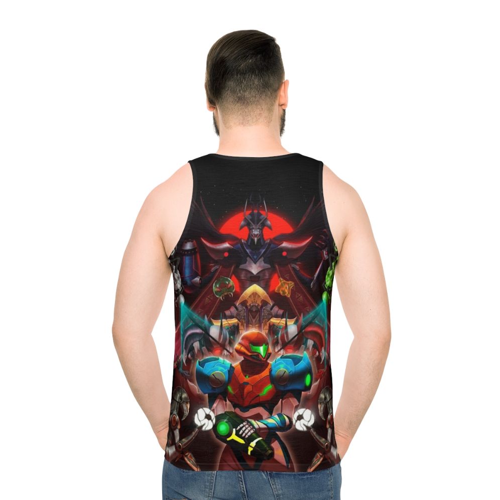 Metroid Dread Unisex Tank Top featuring Samus Aran