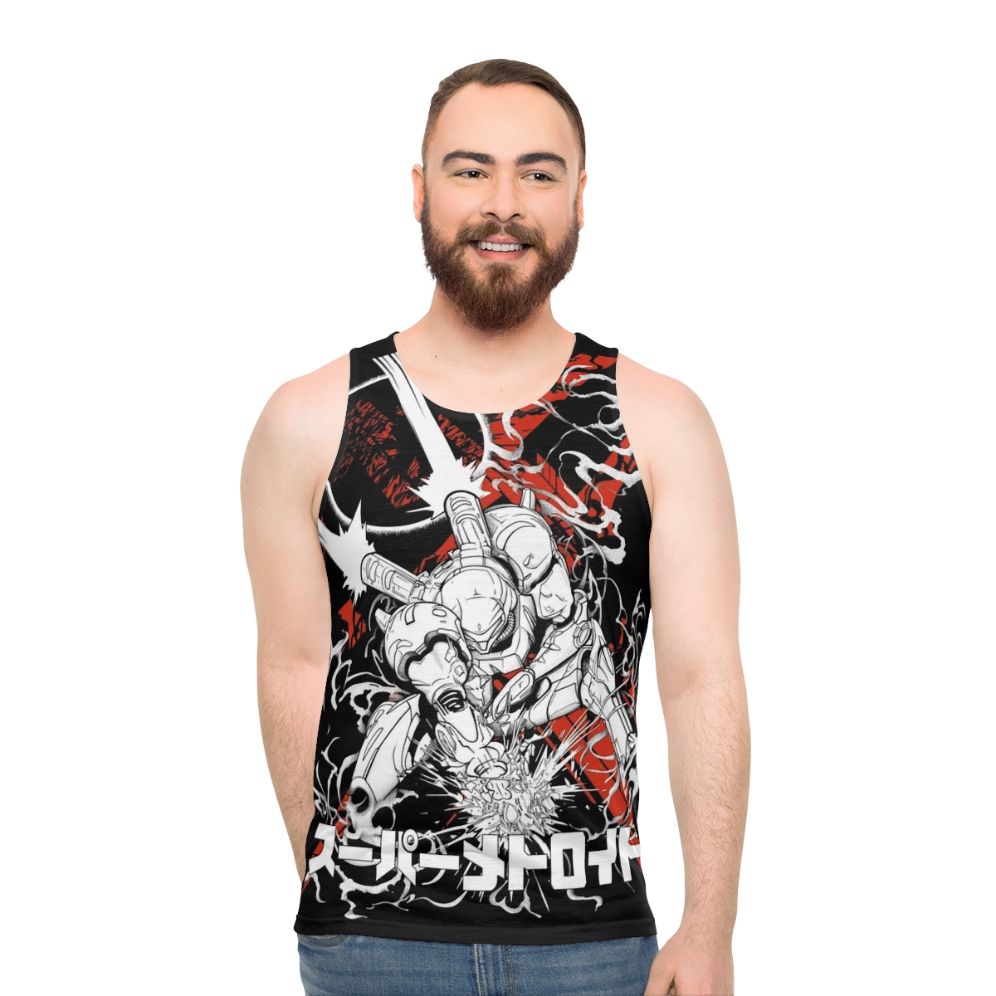 Metroid Unisex Tank Top featuring Samus Aran