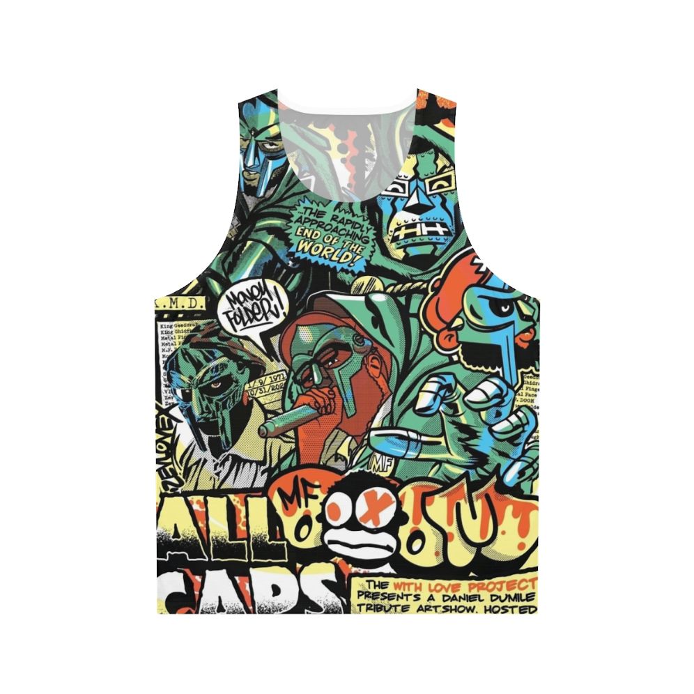 MF DOOM Unisex Tank Top with Minimalist Cover Art Design
