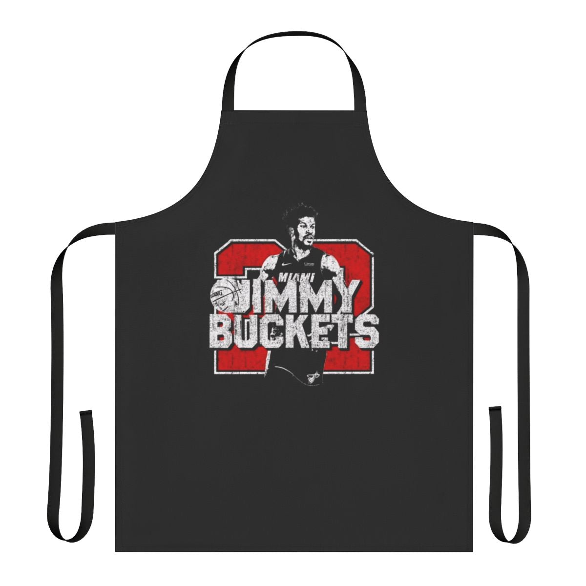 Miami Heat themed apron featuring basketball player Jimmy Butler