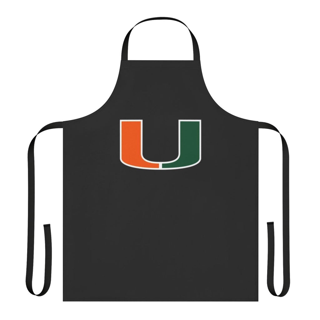 Miami Hurricanes logo printed on a durable, high-quality apron