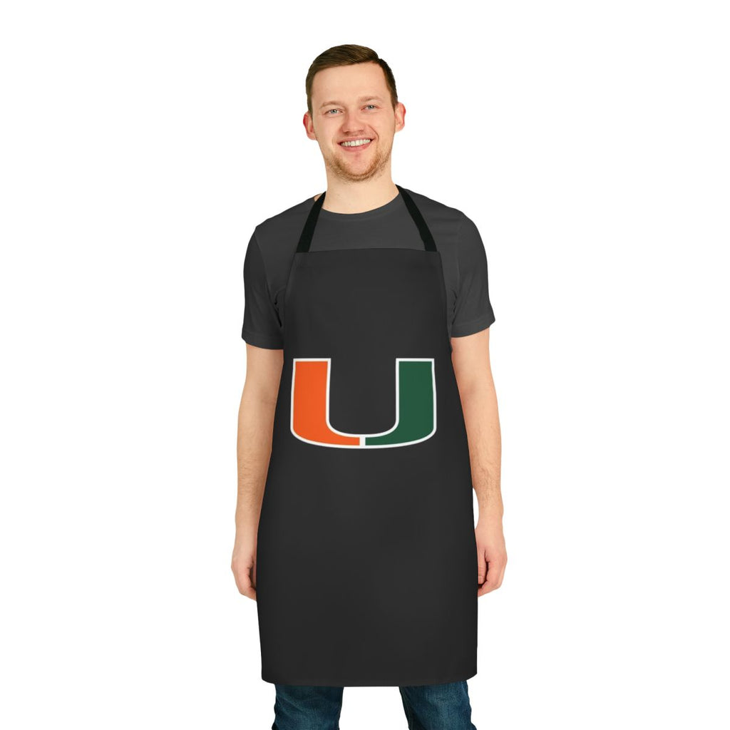 Miami Hurricanes logo printed on a durable, high-quality apron