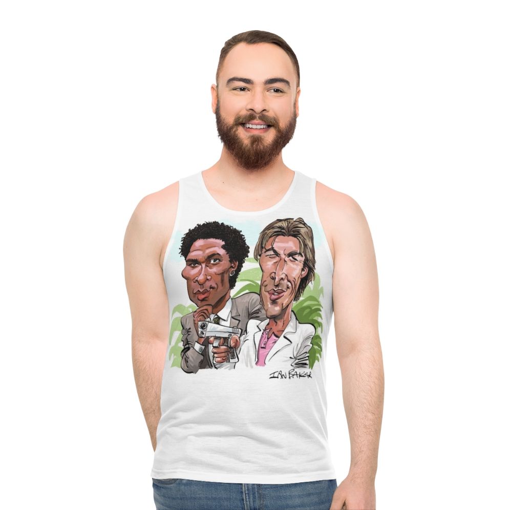 Miami Vice 80s Fashion Unisex Tank Top