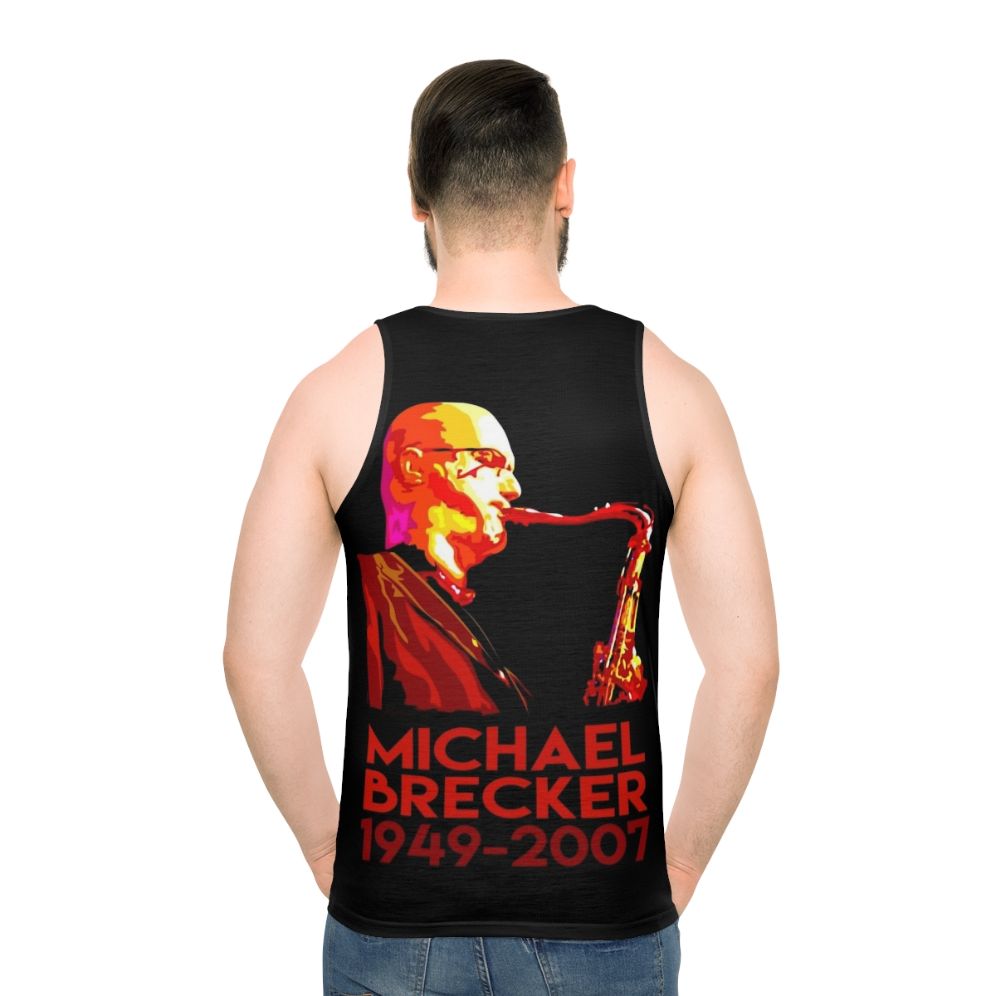 Michael Brecker Unisex Tank Top featuring a saxophone illustration