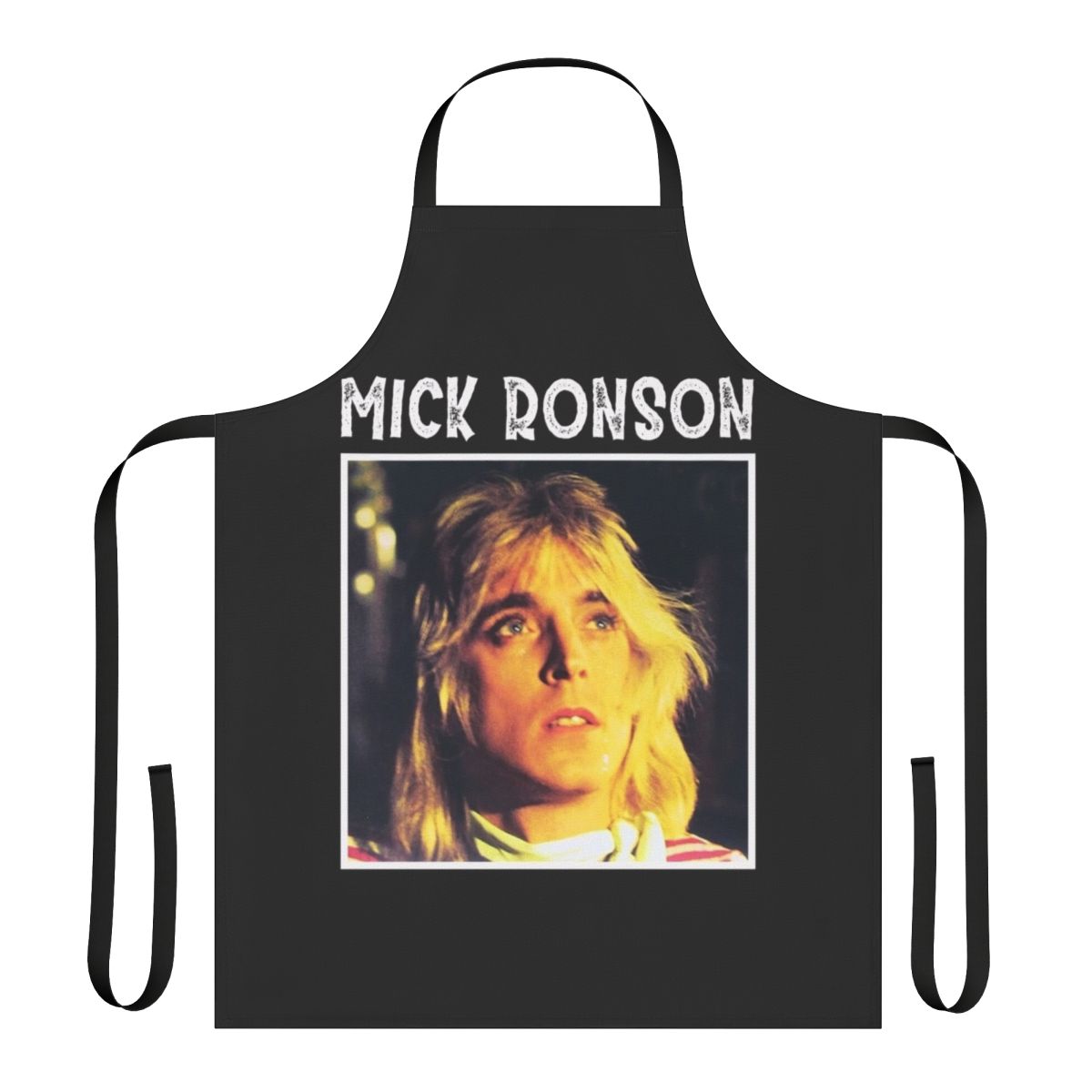 Mick Ronson inspired apron for guitar musicians and music lovers