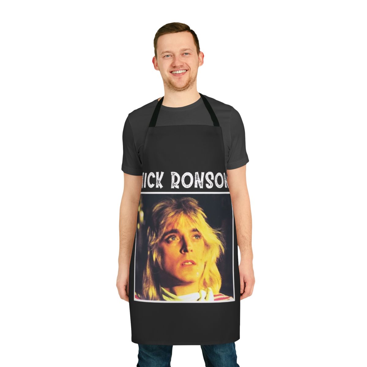 Mick Ronson inspired apron for guitar musicians and music lovers